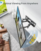 Heavy Duty Full Motion TV Wall Mount for 60 to 120 Inch Extra Large TVs Swivel Tilt Flat Screen