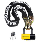 New York Fahgettaboudit Chain 1415 and New York Disc Lock Heavy Duty Motorcycle Bicycle Security Anti Theft