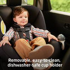 Romi 2 in 1 Convertible Car Seat Rear Fwd Facing 5 to 40 30 to 50 lbs Lightweight Latch Washable Sea Shadow
