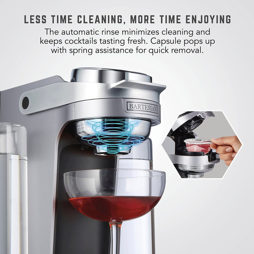 Professional cocktail machine cocktail maker with 5 premium glass bottles 55306 renewed home bar