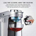 Professional cocktail machine cocktail maker with 5 premium glass bottles 55306 renewed home bar