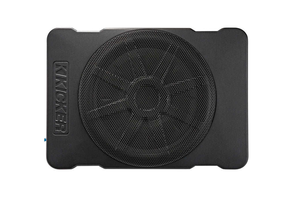 51HS10 Hideaway Compact Powered Subwoofer with 10 Inch Woofer for Car Audio and Vehicle Sound Systems