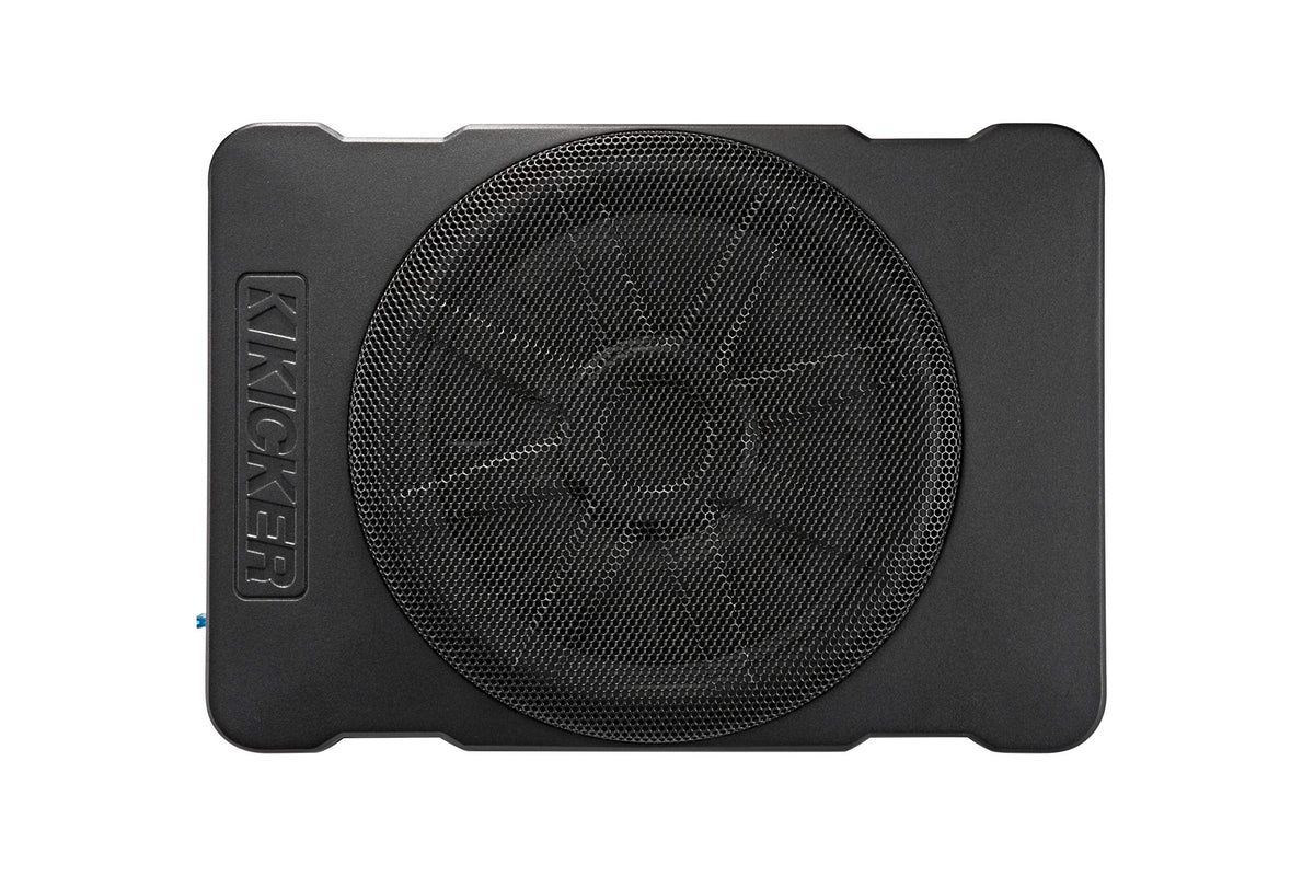 51HS10 Hideaway Compact Powered Subwoofer with 10 Inch Woofer for Car Audio and Vehicle Sound Systems