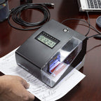 CR1000 Digital Time Clock Date Stamp Small Business Employee Time Tracking System 50 Time Cards Ribbon Keys