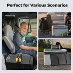 Portable power station 266Wh solar generator for 12V refrigerator camping outdoor backup power