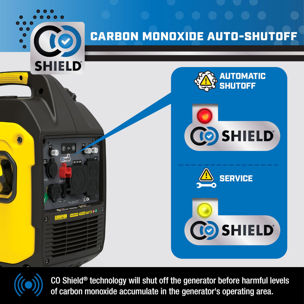 4000 Watt Dual Fuel RV Ready Portable Inverter Generator for Camping and Emergency Backup Power