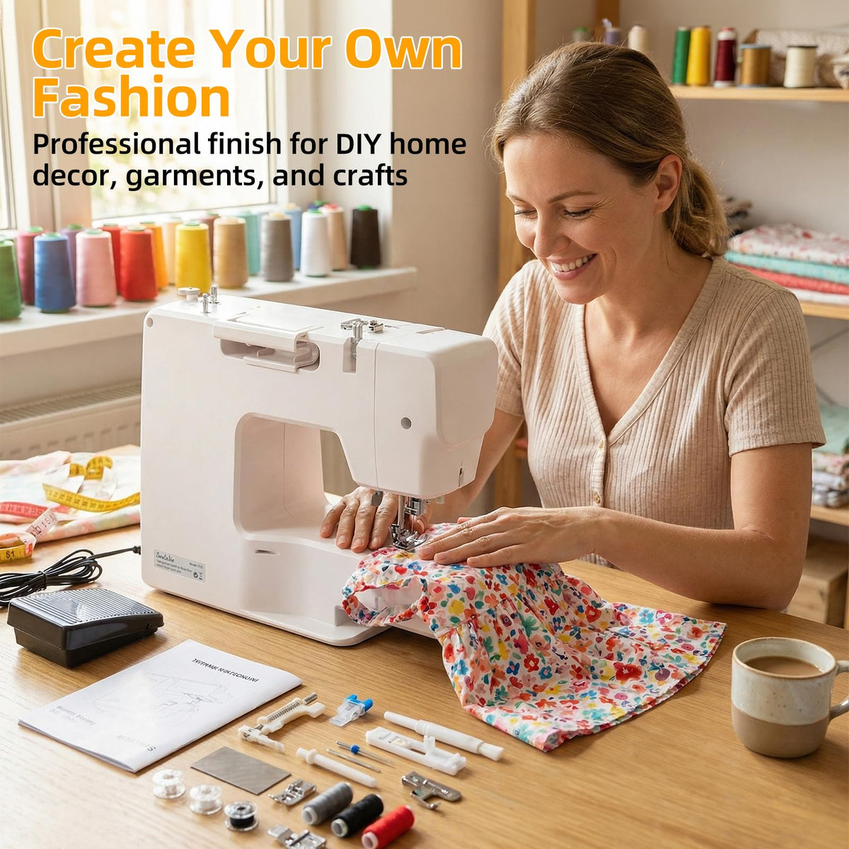 Computerized Sewing and Quilting Machine Model 1130 with 300 Built In Stitches for Home DIY Projects