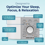 Sound plus Sleep SE White Noise Machine Adaptive Sound Sleep Therapy Device for Home Relaxation White