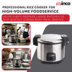 30 Cup Commercial Grade Electric Rice Cooker S Large Capacity Restaurant Home Kitchen Durable