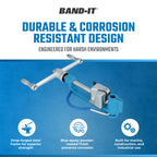 C00169 Standard Banding Tool 1/4 to 3/4 Inch Wide with Built In Cutter for Banding and Strapping