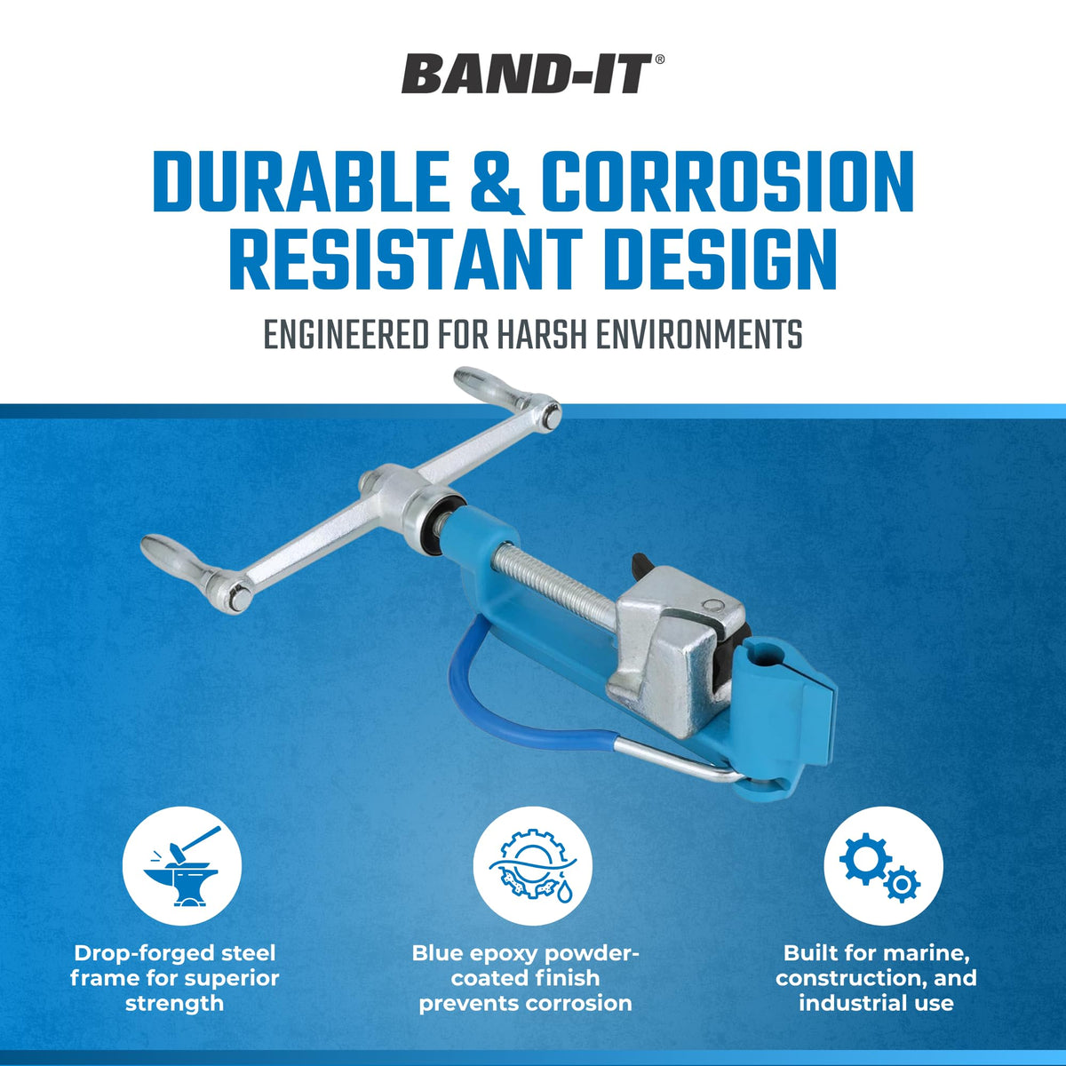 C00169 Standard Banding Tool 1/4 to 3/4 Inch Wide with Built In Cutter for Banding and Strapping