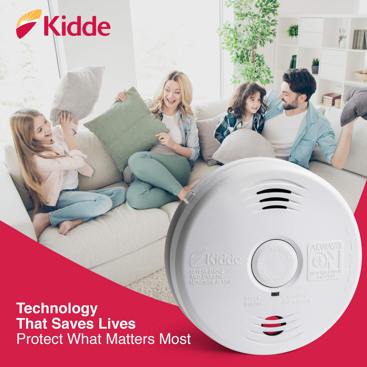 Smoke and CO Detector Alarm Voice Warning Hardwired 10 Year Lithium Battery Backup Interconnectable i12010SCO