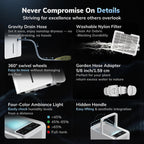 50 Pint per Day Dehumidifier for Home Large Rooms 3500 Sq Ft Ultra Quiet 40dB with Drain Hose