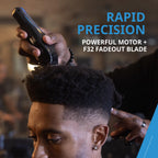 5 Star Vapor Cordless and Corded Hair Clipper with F32 Fadeout Blade Barber Grooming Tool