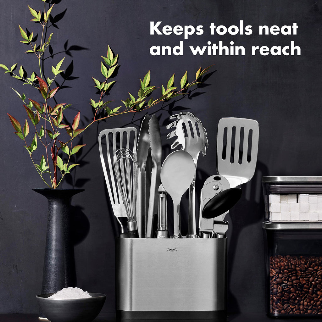 Steel 15 Piece Utensil Set Stainless Steel Kitchen Utensils Cooking Tools Home Serving Set