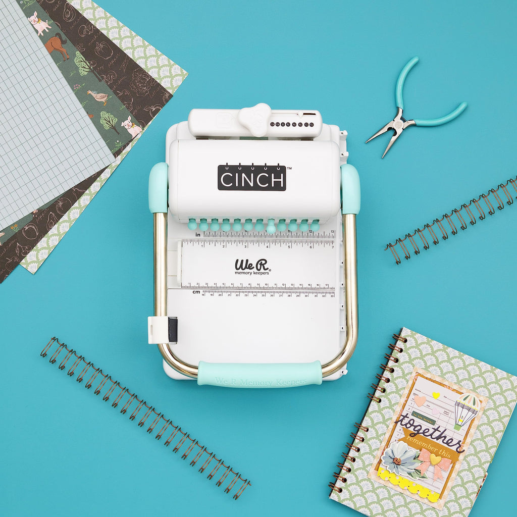 Cinch Book Binding Machine Version 2 Mint Easy to Use Slide Ruler Spiral Binding for Books Notebooks Calendars
