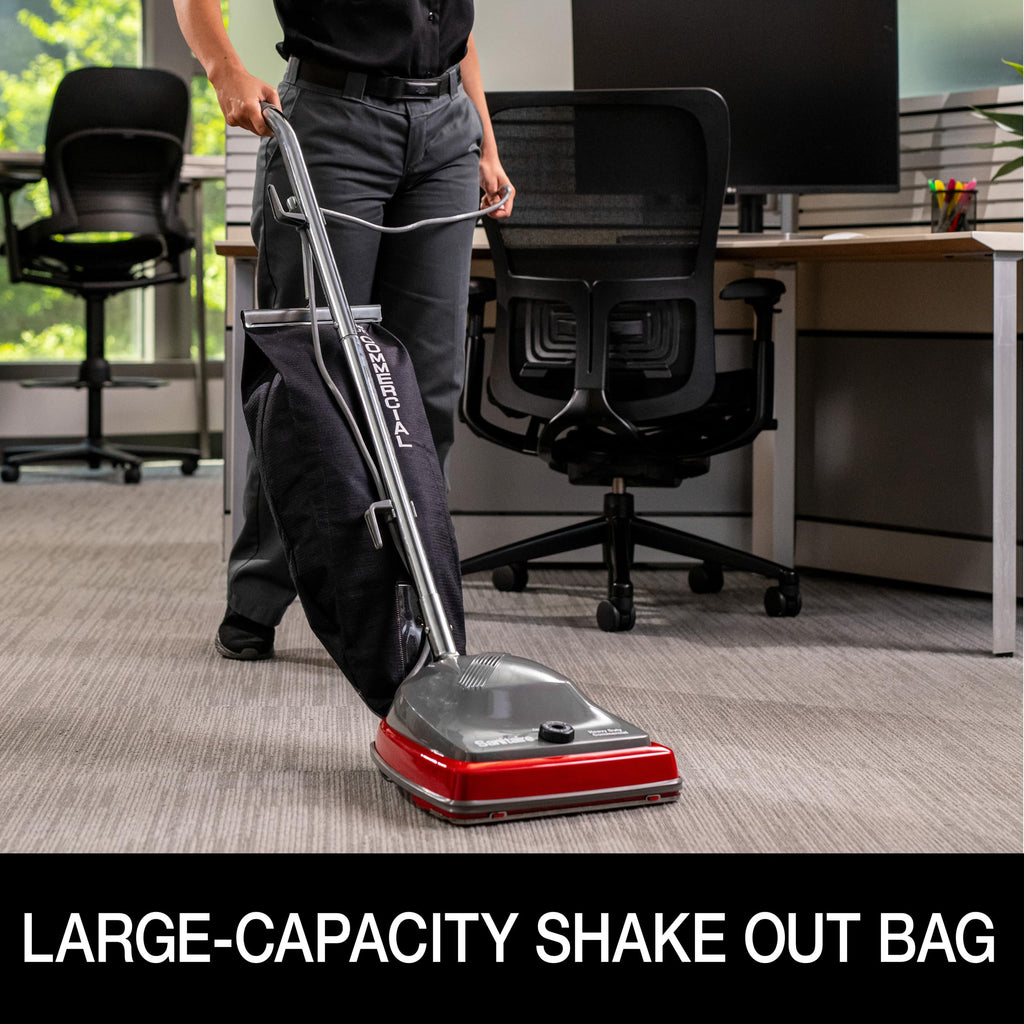 SC679K Tradition Commercial Upright Bagged Vacuum Heavy Duty Red for Carpets and Hard Floors