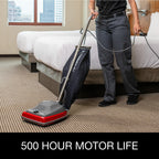 SC679K Tradition Commercial Upright Bagged Vacuum Heavy Duty Red for Carpets and Hard Floors
