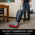 SC679K Tradition Commercial Upright Bagged Vacuum Heavy Duty Red for Carpets and Hard Floors