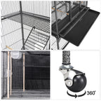69 inch large bird cage for parakeets budgies 3 tier flight cage for small birds and pet birds