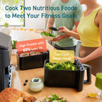 Dual air fryer 9QT 10 in 1 with sync cook and finish max 450F dual zone large capacity family size