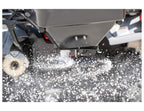 ATVS100 100 lb ATV rear rack mount broadcast spreader for efficient seed and fertilizer spreading