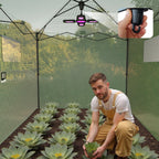 10x10 ft Portable Pop Up Greenhouse for Outdoors Walk In Greenhouse with PE Cover and Mesh Windows