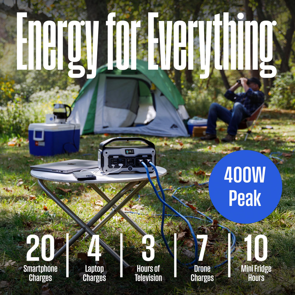 iGen400s 400W 183Wh portable power station solar generator LED display DC outlet camping travel no solar panel