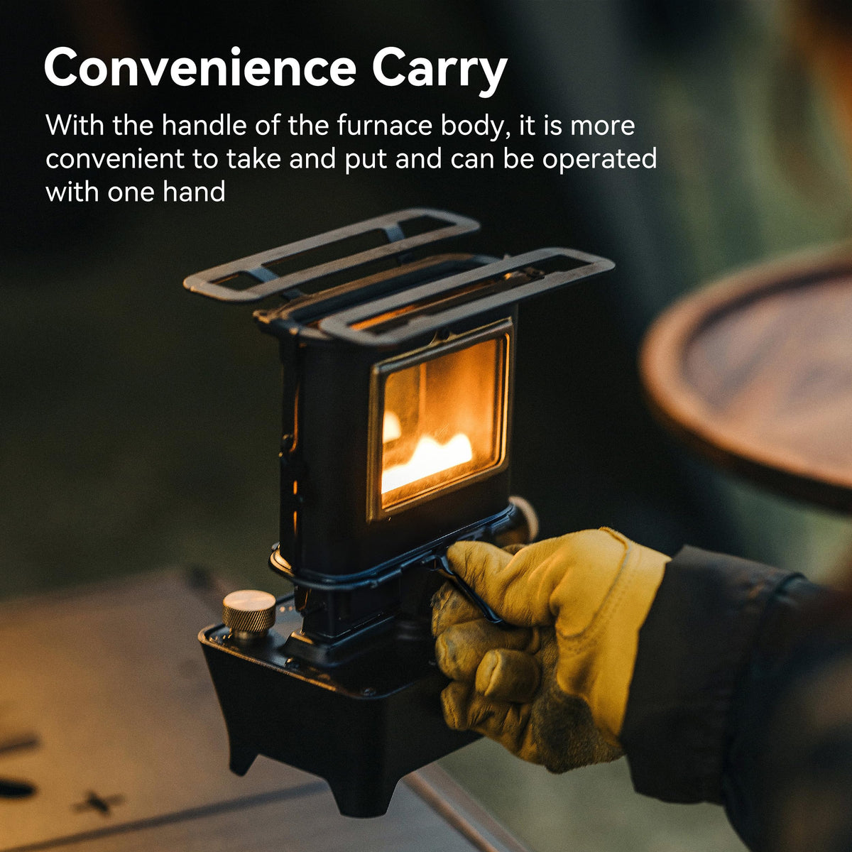 Portable Camping Oil Lantern and Cooking Stove, Stainless Steel, Silver