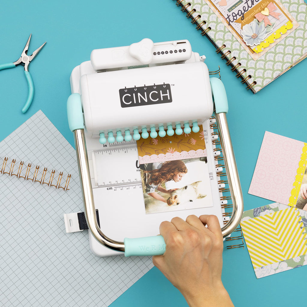 Cinch Book Binding Machine Version 2 Mint Easy to Use Slide Ruler Spiral Binding for Books Notebooks Calendars