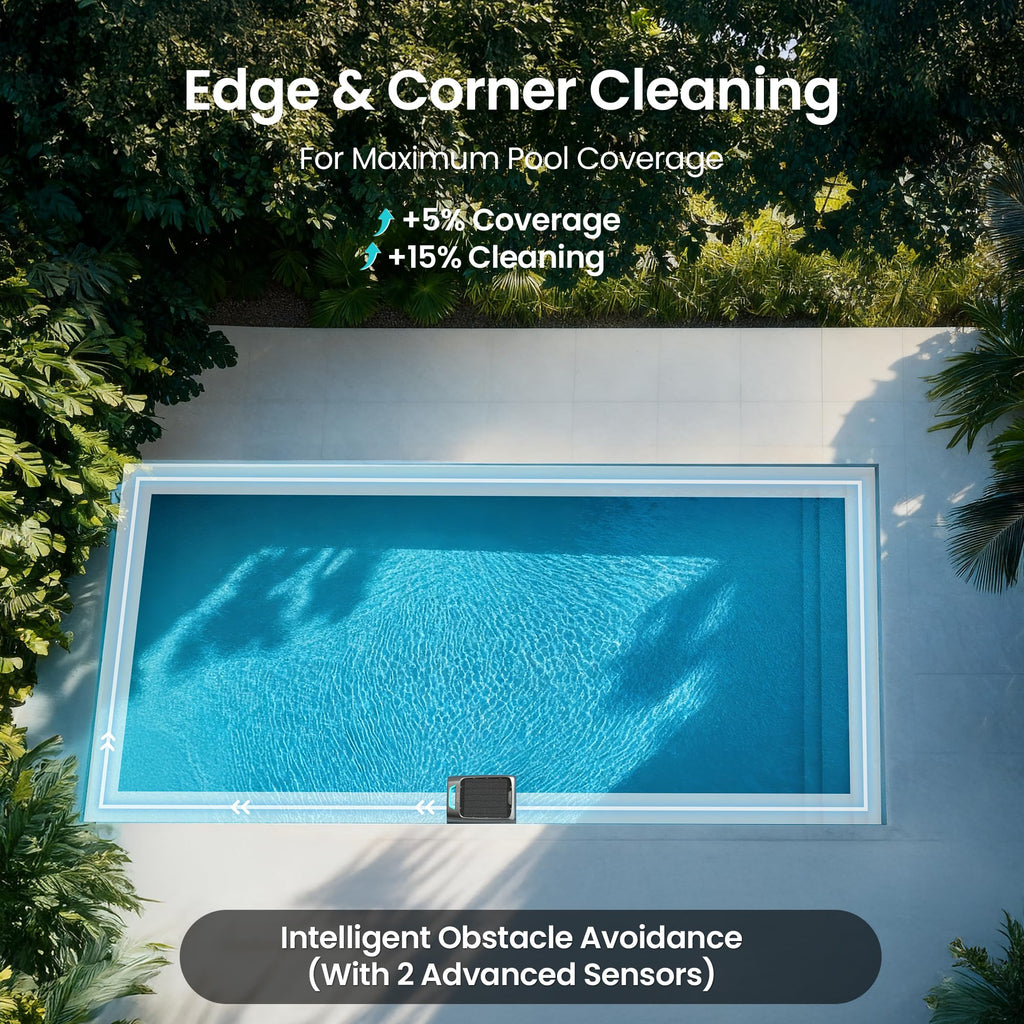 EcoSurfer S2 solar pool skimmer robot cordless automatic continuous cleaning efficient debris removal gray