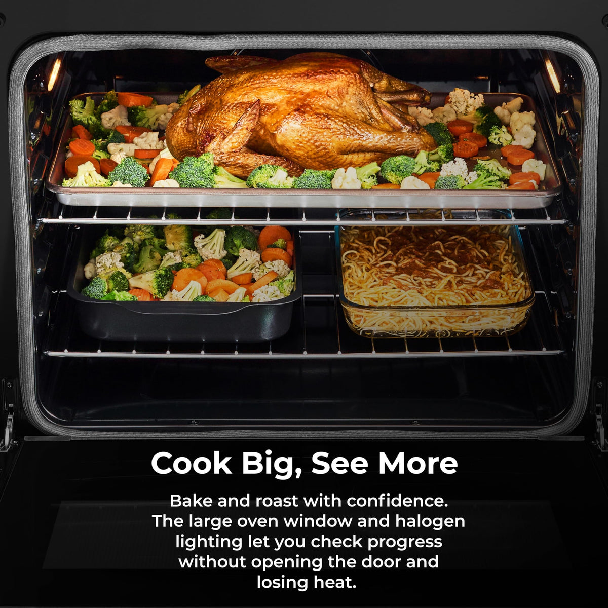 Freestanding 5.2 cu ft Rear Control Electric Range with 4 Burner Cooktop in Stainless Steel