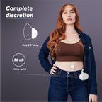 Stride app control breast pump hands free wearable ultra quiet electric 2 modes 10 settings 5oz