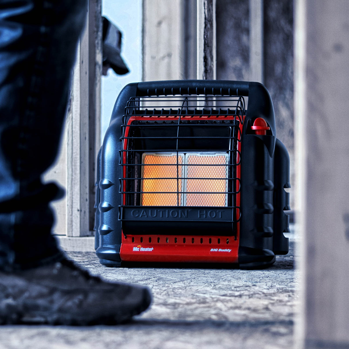 18000 BTU Big Buddy PRO Series Portable Propane Radiant Heater for Indoor Outdoor Use Heats Up to 400 Sq Ft