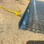 Heavy Duty Lawn Leveling Drag Mat with Durable Steel Mesh and Tow Rope for Yard and Garden Care