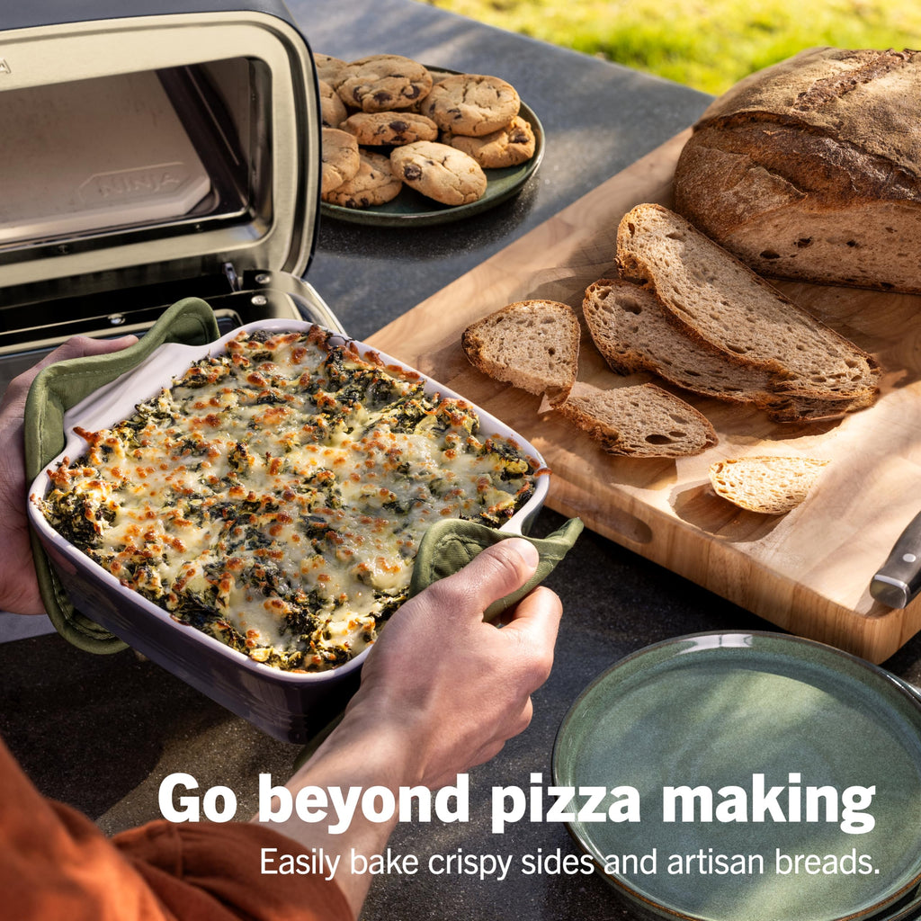 Artisan Pizza Oven MO201 12 Inch Pizza in 3 Minutes 700F 5 in 1 Gray Portable Countertop Oven