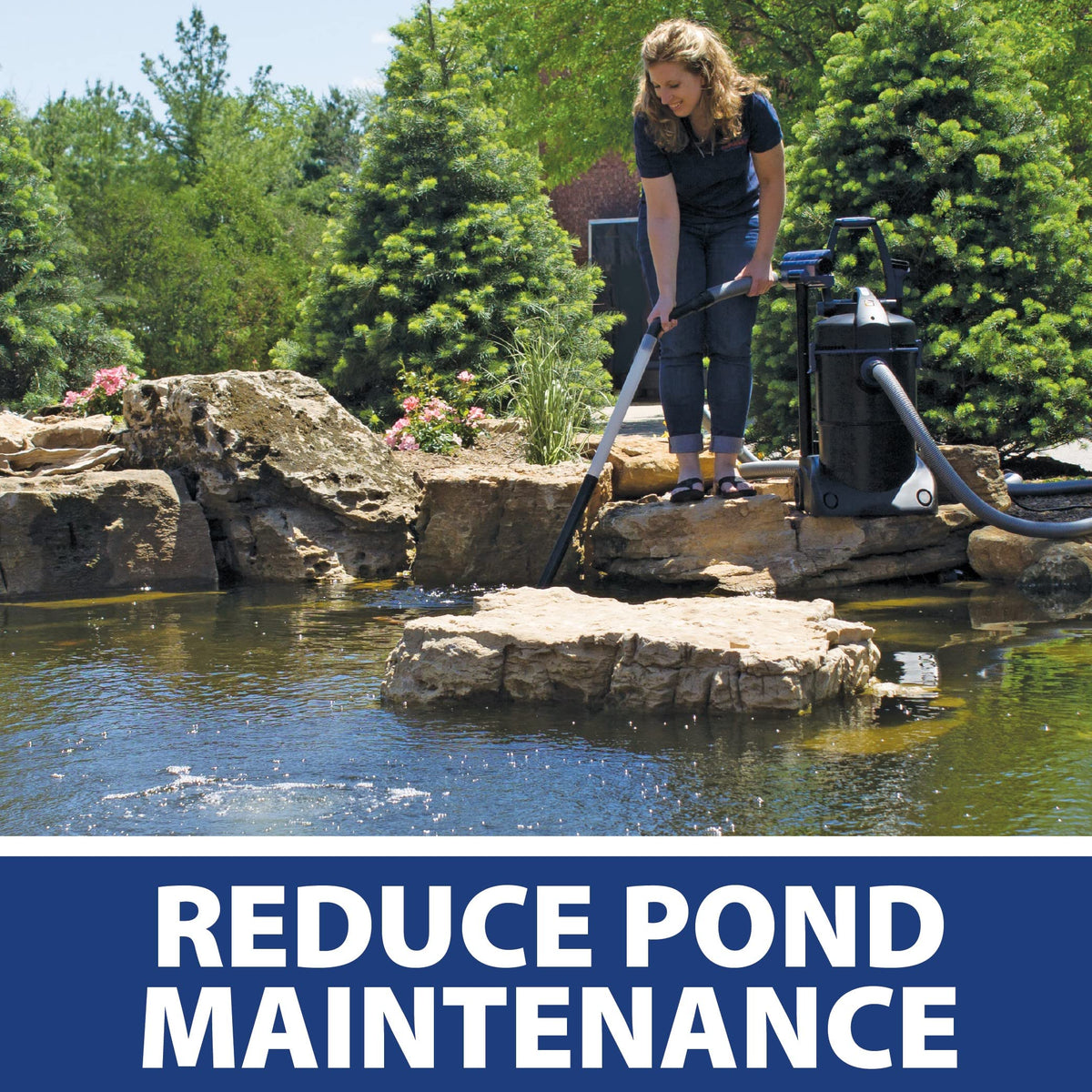 Pond Vacuum Cleaner Cleaning Tool for Outdoor Decorative Ponds Garden Water Features and Koi Ponds