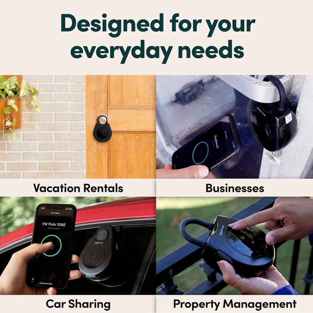 Keybox 3 smart lock box key safe Airbnb sync iOS Android remotely generate Bluetooth keys PIN codes offline