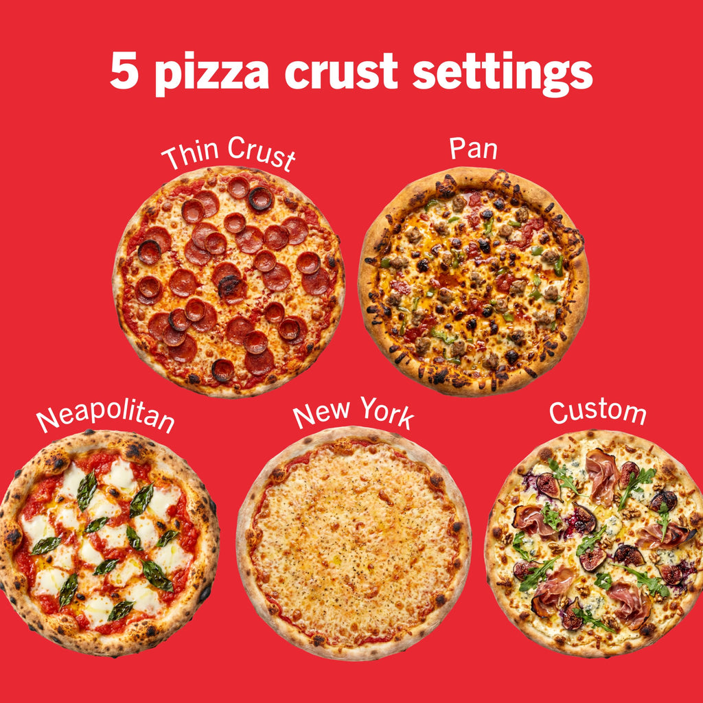 Artisan Pizza Oven MO201 12 Inch Pizza in 3 Minutes 700F 5 in 1 Gray Portable Countertop Oven
