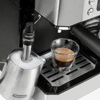 All in One Espresso and Coffee Maker 10 Cup Pot with Milk Frother for Home Cafe Latte Cappuccino