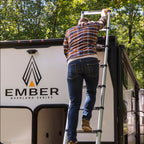 On The Go Portable Compact Telescoping RV Ladder for 5th Wheel RVs Travel Trailers and Motorhomes