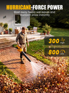 800 CFM Cordless Leaf Blower Compatible with 20V MAX Battery Powerful Lightweight for Yard Garden Driveway