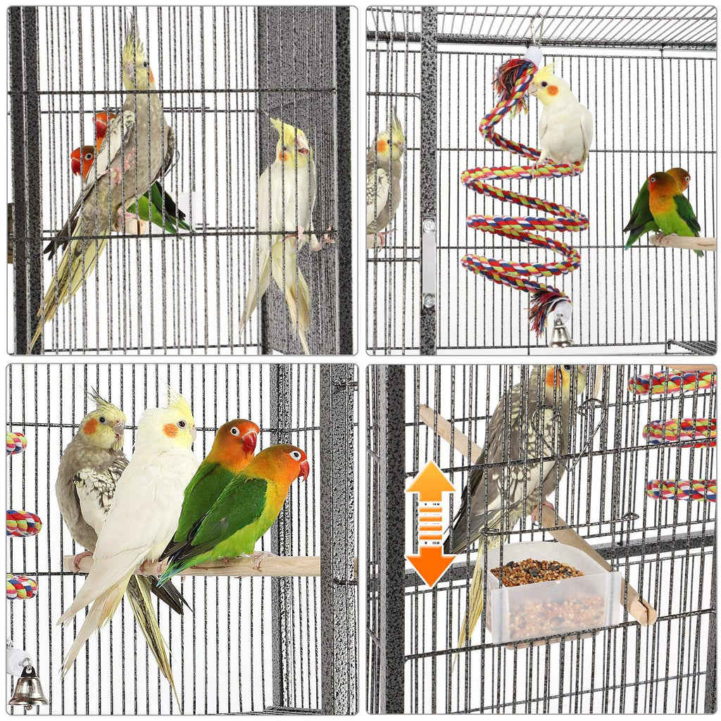 69 inch large bird cage for parakeets budgies 3 tier flight cage for small birds and pet birds
