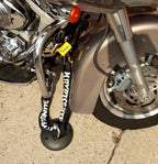 New York Fahgettaboudit Chain 1415 and New York Disc Lock Heavy Duty Motorcycle Bicycle Security Anti Theft