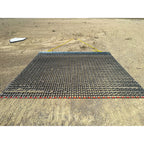 Heavy Duty Lawn Leveling Drag Mat with Durable Steel Mesh and Tow Rope for Yard and Garden Care