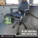 360 Silent Swivel Hunting Chair XL Padded Blind Seat 300 lb Capacity Comfortable Blind Chair