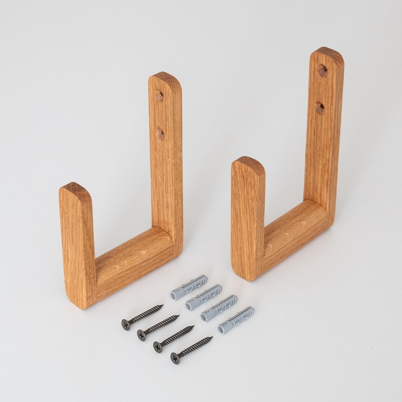 Wooden curtain tie-backs/holdbacks, minimalist style