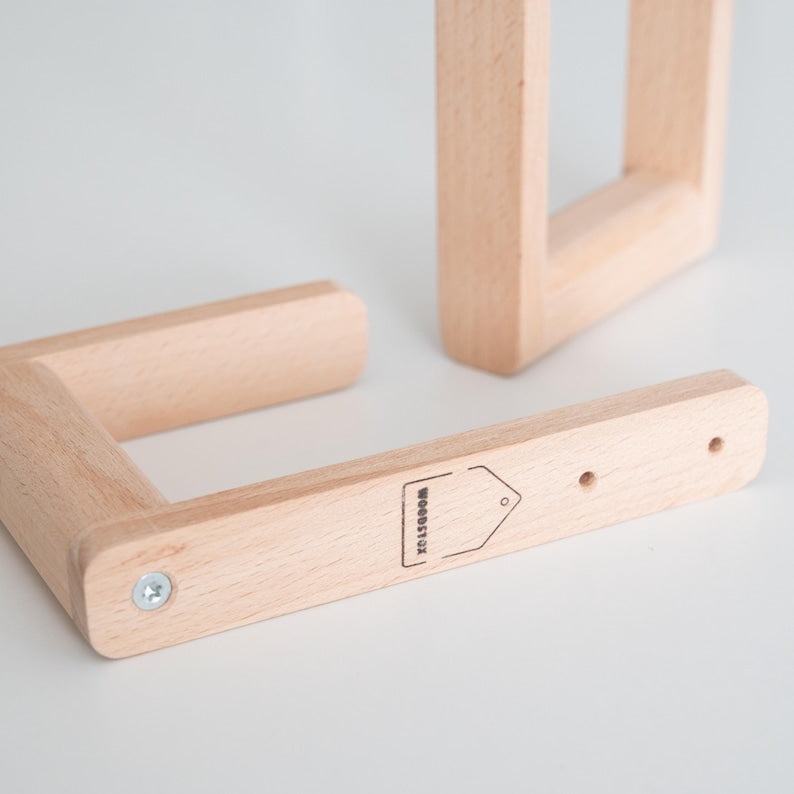 Wooden curtain tie-backs/holdbacks, minimalist style