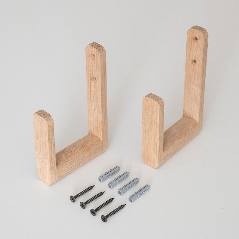 Wooden curtain tie-backs/holdbacks, minimalist style