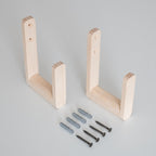 Wooden curtain tie-backs/holdbacks, minimalist style